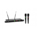 Bevieliai mikrofonai (2vnt) Omnitronic UHF-602 823MHz - 865MHz